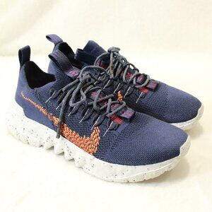 NIKE Men's Space Hippie 01 Sneaker Shoes Navy Blue / Orange, Men's Size 10.5